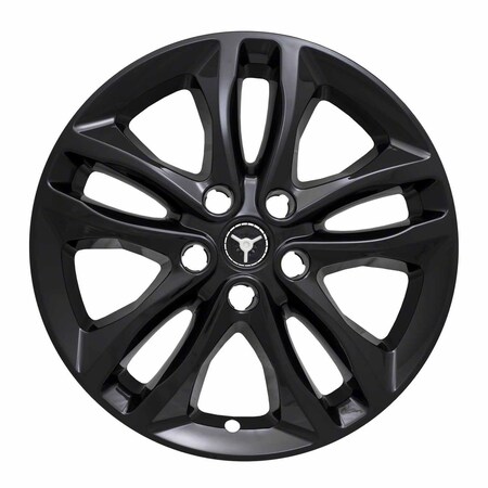 Coast2Coast 17", 10 Spoke, Gloss Black, Plastic, Set Of 4, Not Compatible With Steel Wheels IWCIMP406BLK